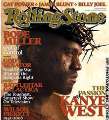 Rolling Stone Cover with Kanye West Posing As Jesus